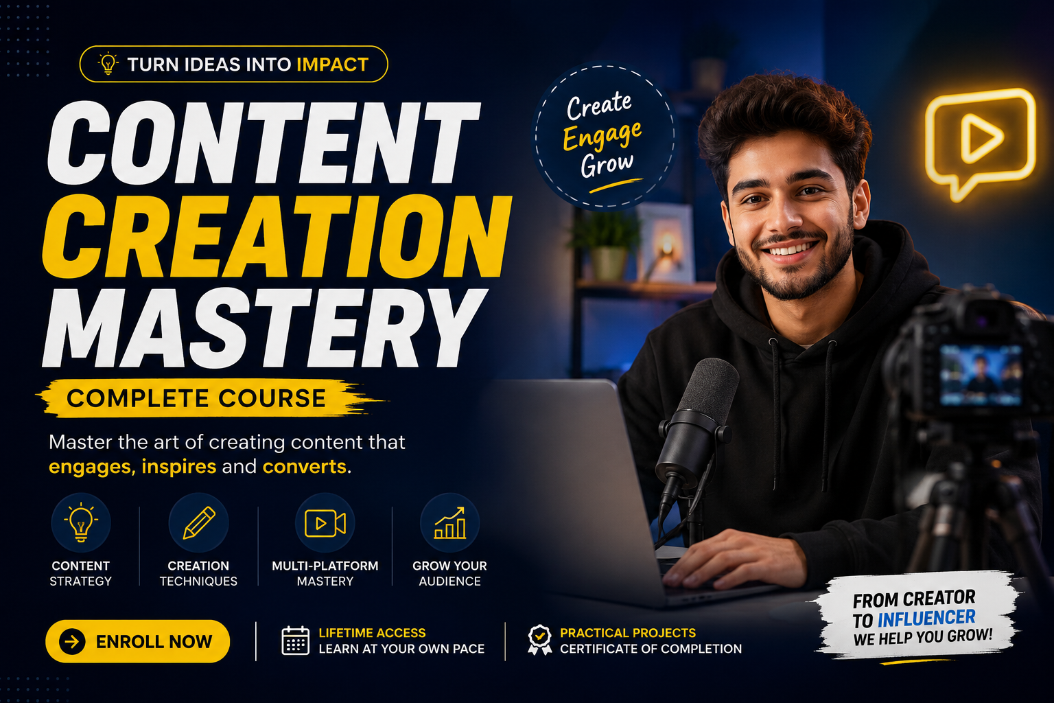 Content Creation Mastery Create • Engage • Grow 🚀